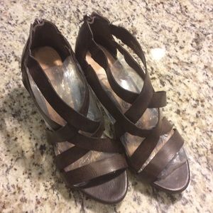 Chinese Laundry Wild Party Strappy Sandals Brown